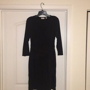 New York & Company 3/4 sleeve black dress